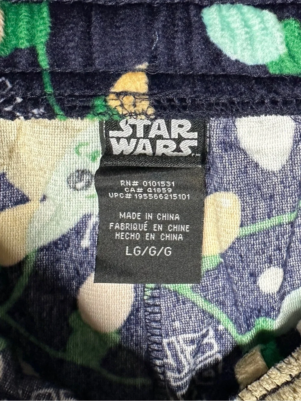 Star Wars Grogu Velour Men’s Pajama Pants Large